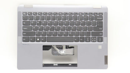 Lenovo IdeaPad 5 14ABR8 Keyboard Palmrest Top Cover US Artic Grey 5CB1K20816