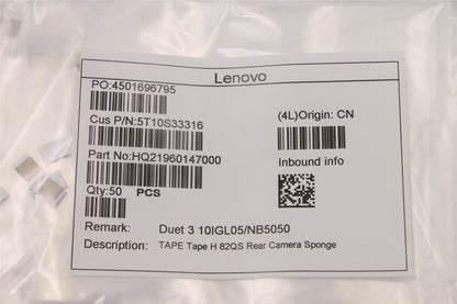 Lenovo TAPE Tape H 82QS Rear Camera Sponge 5T10S33316