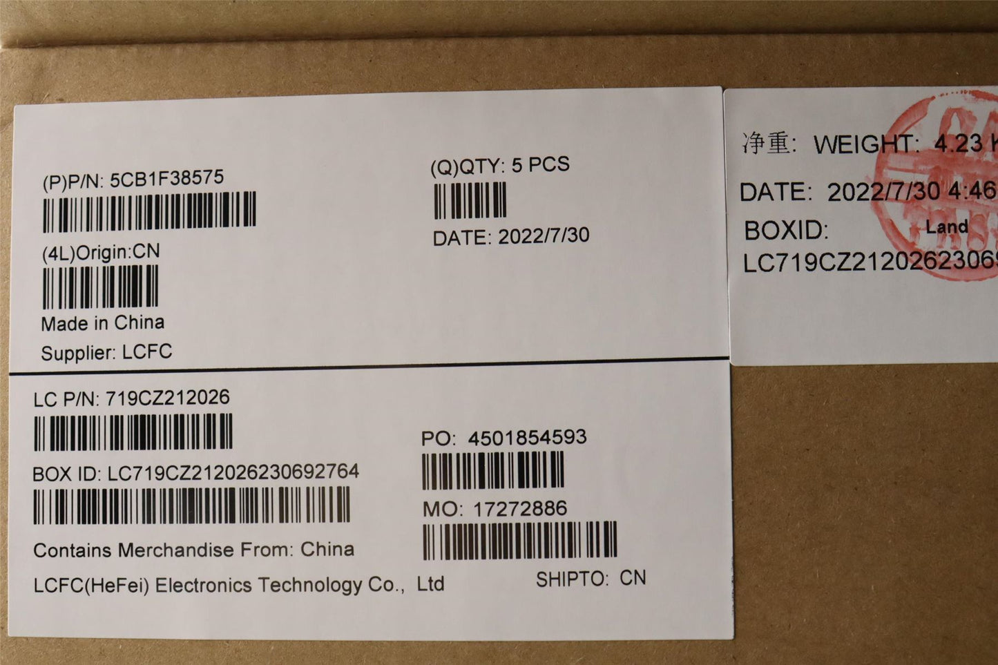 Lenovo Upper Case ASM_SPA L82RF ST w/BU 5CB1F38575