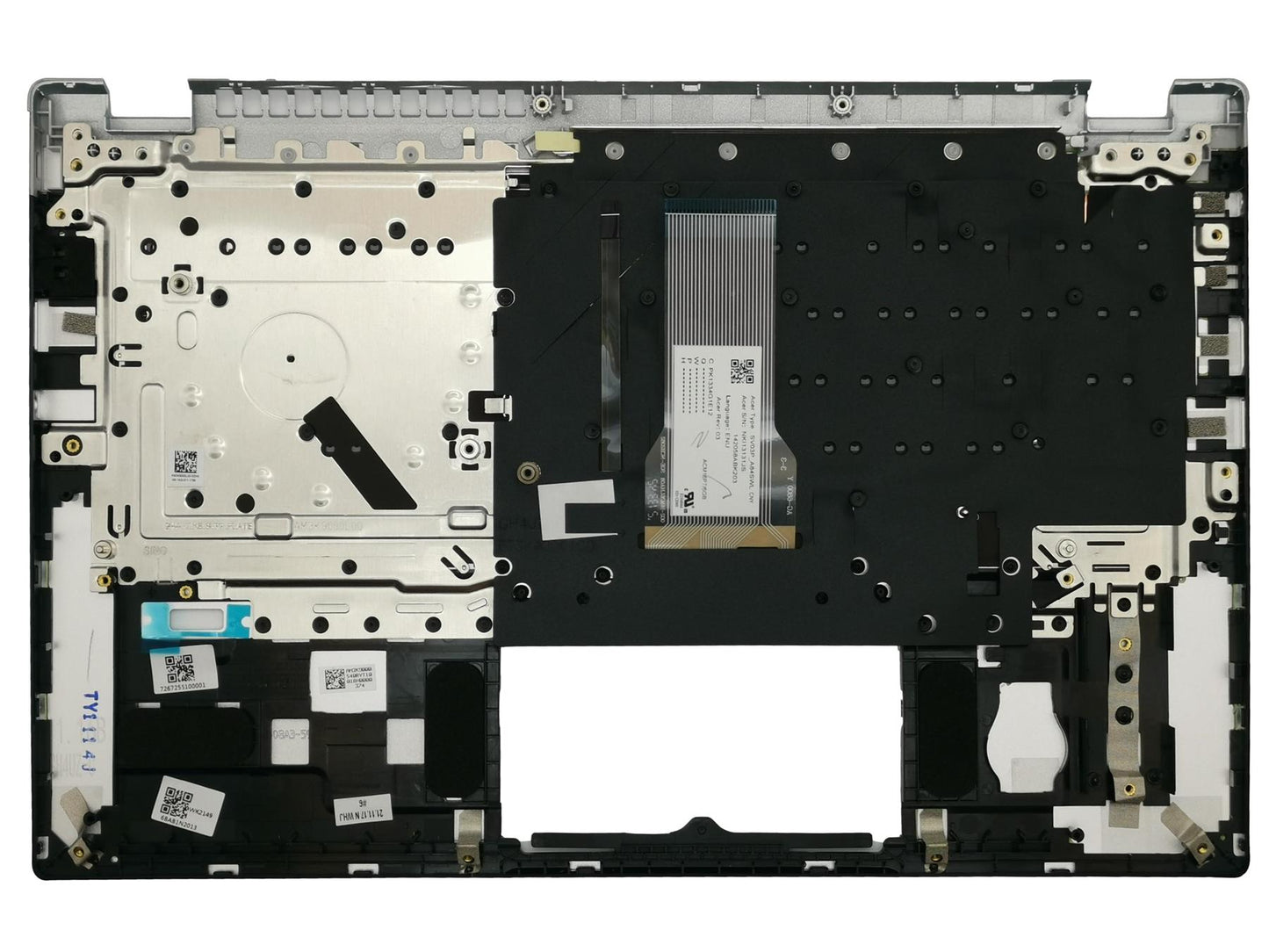 Acer Swift SF314-43 Palmrest Cover Keyboard UK Silver Backlit 6B.AB1N2.013