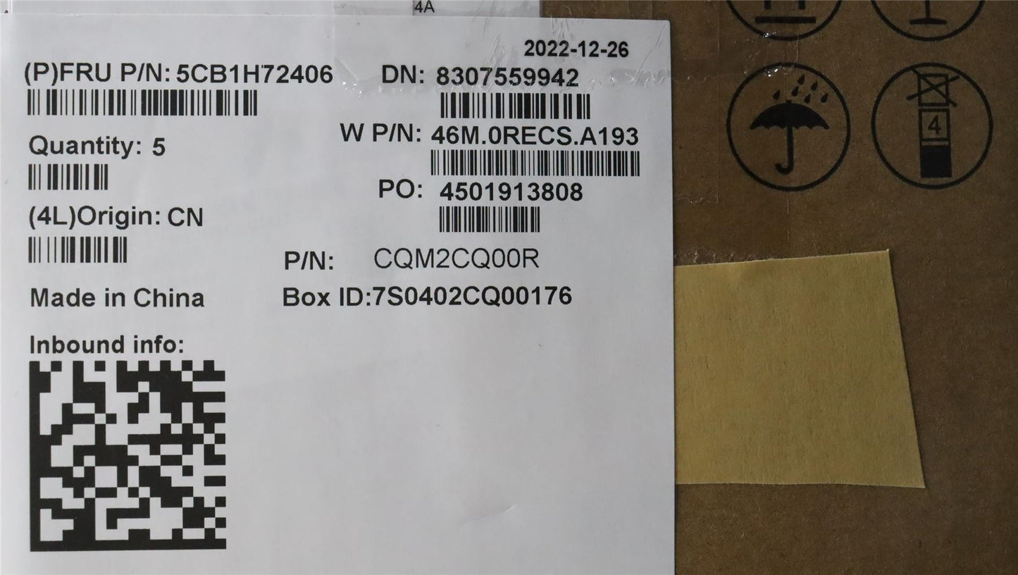Lenovo Upper Case ASM_EURO ENG W 82R9 SB 5CB1H72406