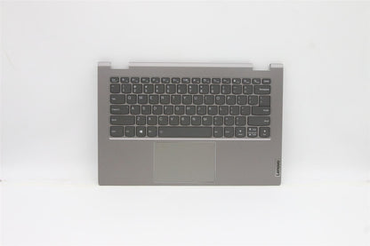 Lenovo Yoga 14s ITL Palmrest Cover Touchpad Keyboard US Grey Backlit 5CB1C90960
