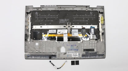 Lenovo Yoga X1 3rd Tastatur Handballenauflage Obere Abdeckung US International Silber 01LX950