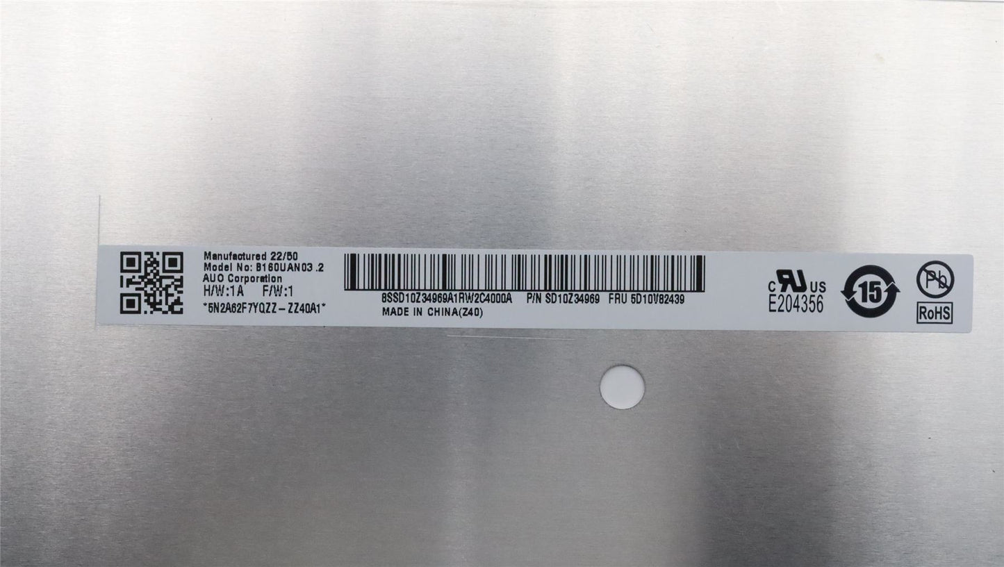 Lenovo ThinkPad T16 Gen 2 P16s Gen 2 LCD Screen Display Panel 16 IPS 5D10V82439
