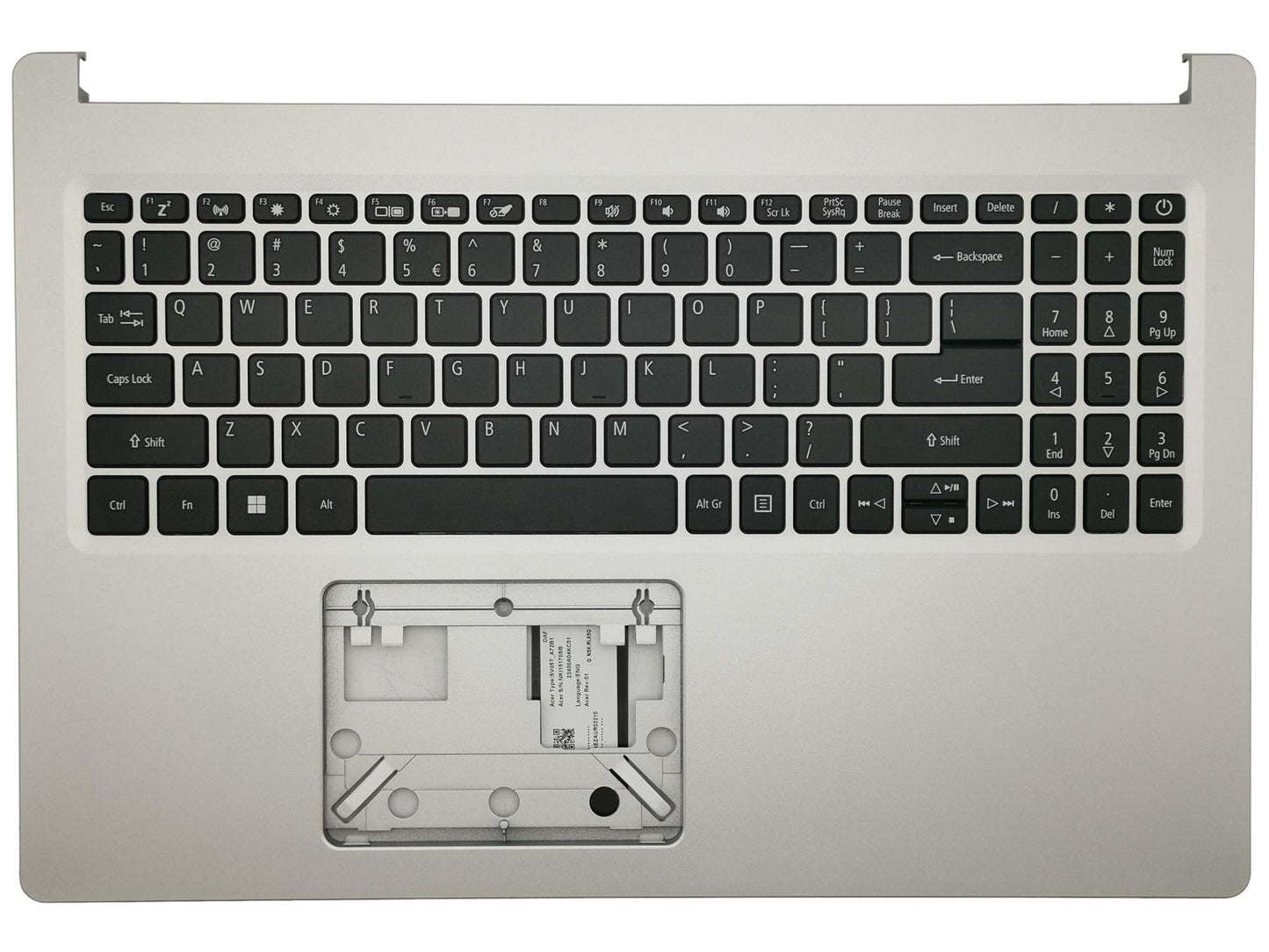 Acer Aspire A515-44 A515-45 Handballenauflage Tastatur Silber 6B.HW8N7.030