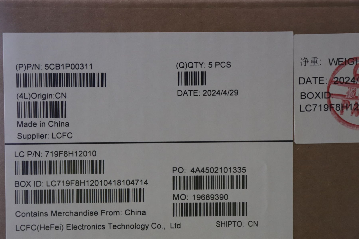 Lenovo Upper Case ASM_BEL L 83AC LG 5CB1P00311