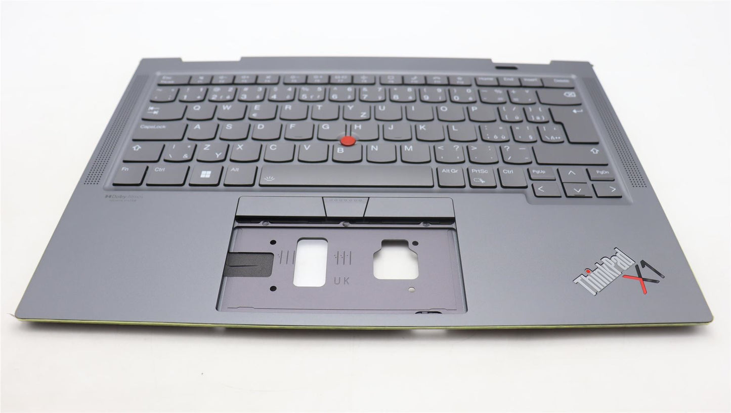 Lenovo ThinkPad X1 7th Gen Keyboard Palmrest Top Cover Storm Grey 5M11H45796