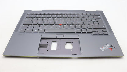 Lenovo ThinkPad X1 7th Gen Keyboard Palmrest Top Cover Storm Grey 5M11H45796