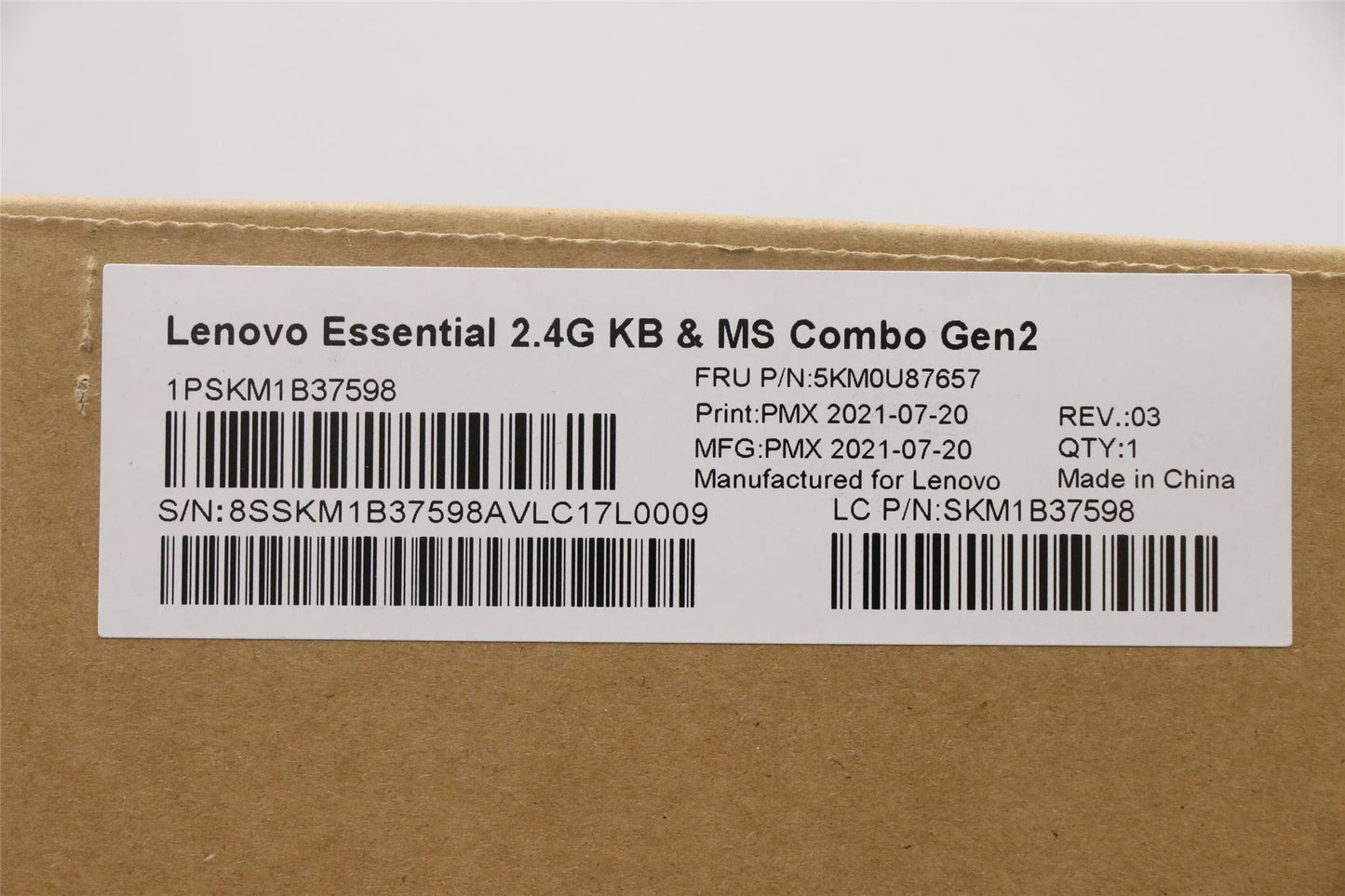 Lenovo WL KM Calliope BK LA SPA 5KM0U87657