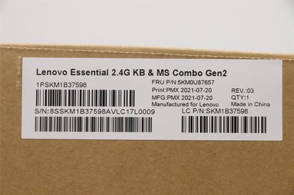 Lenovo WL KM Calliope BK LA SPA 5KM0U87657