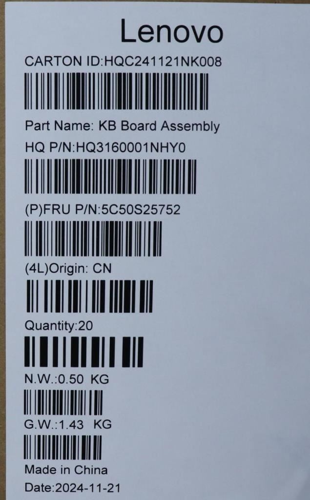 Lenovo H 83L3 L USB Board 5C50S25752