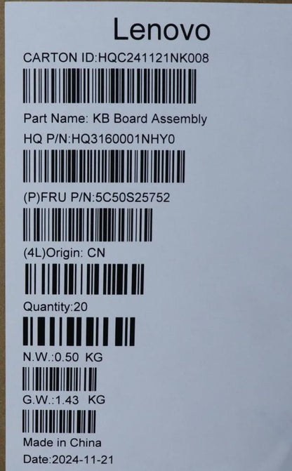 Lenovo H 83L3 L USB Board 5C50S25752