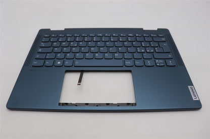 Lenovo Yoga 7 14ARP8 Keyboard Palmrest Top Cover Italian Tidal Teal 5CB1L48321