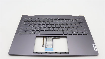 Lenovo Yoga 7 14ARP8 Palmrest Cover Keyboard Bulgarian Grey 5CB1L48272