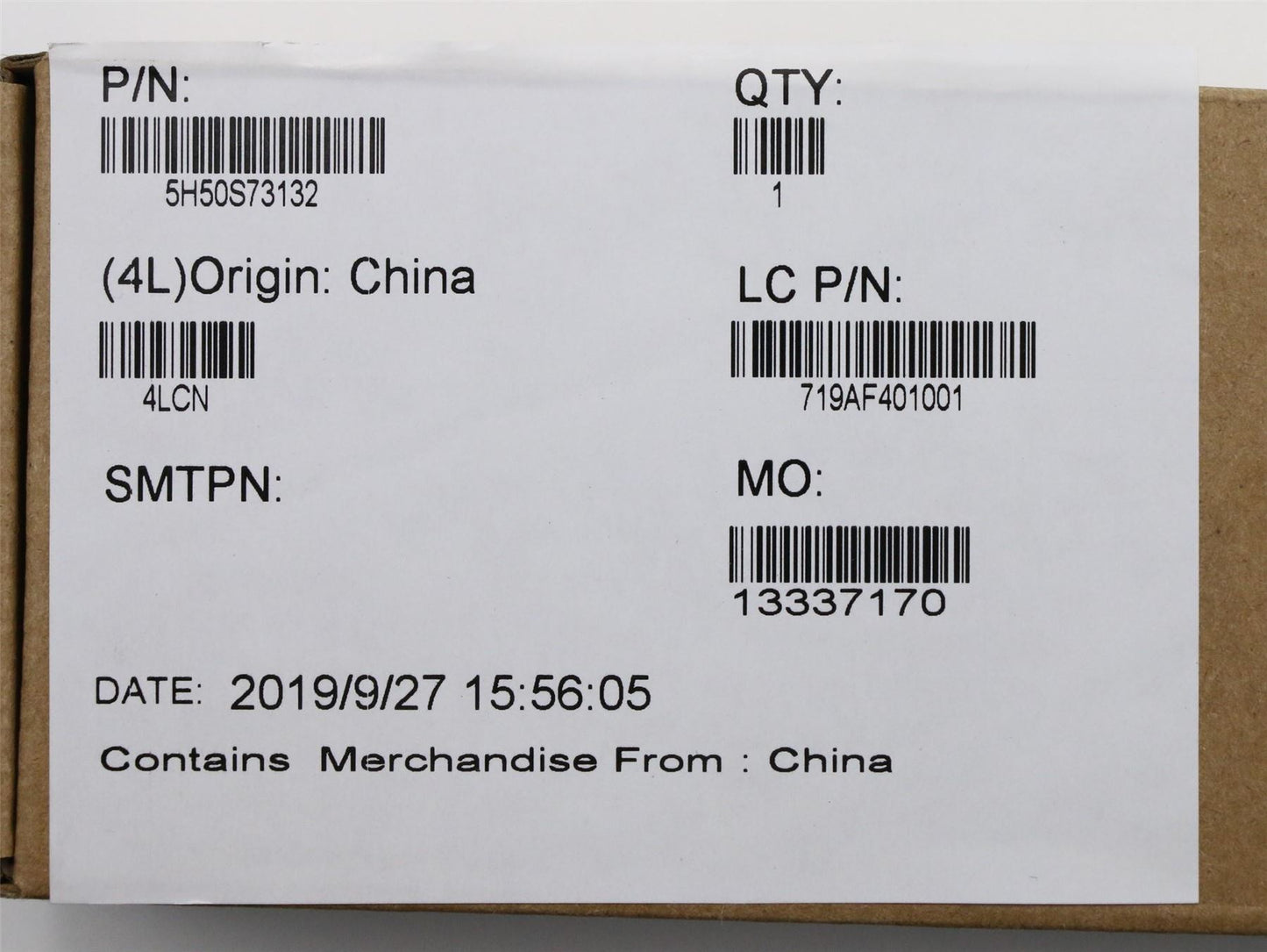 Lenovo HINGE FRU HINGE FE4A0 Hinge PL 5H50S73132