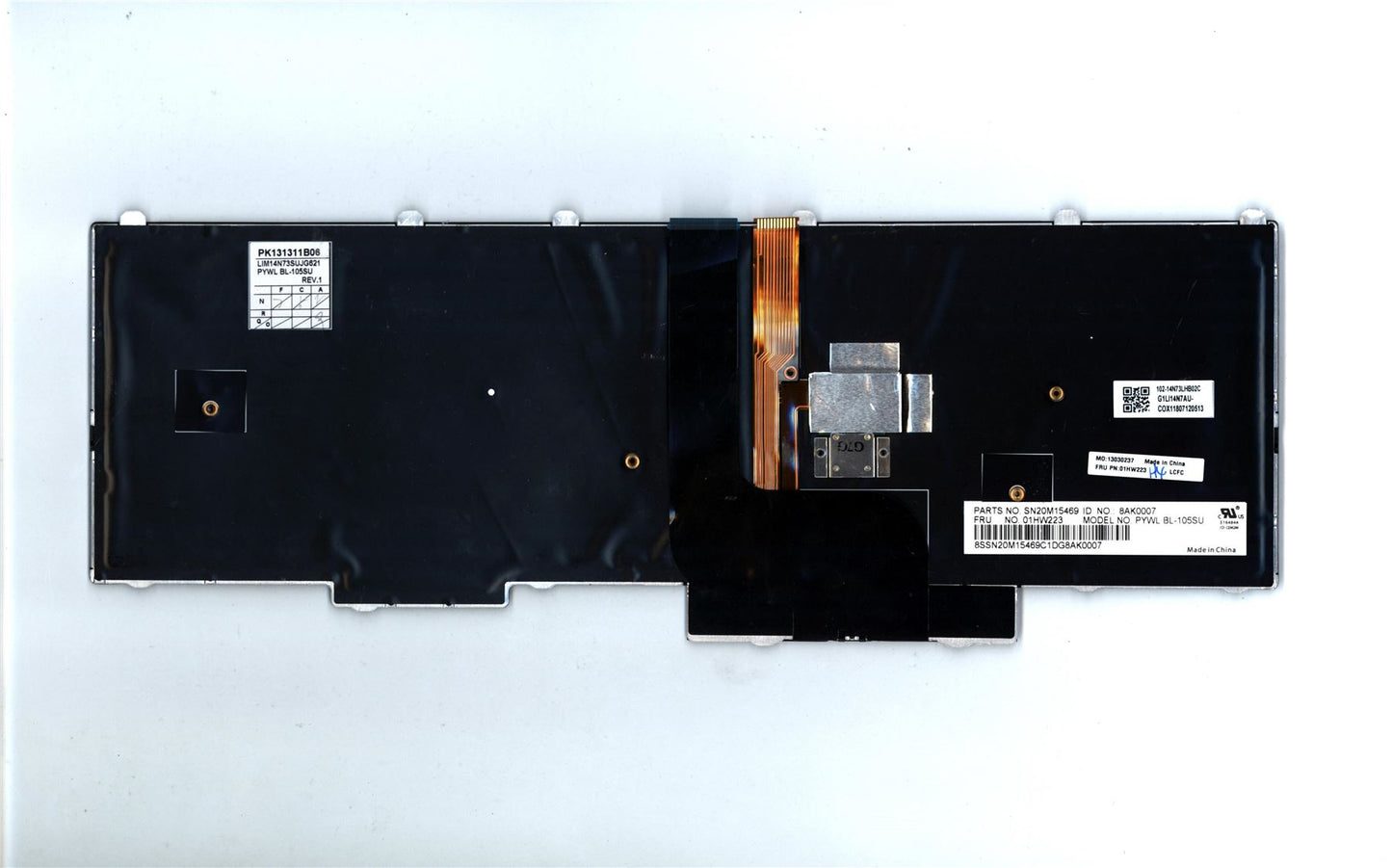 Lenovo ThinkPad P51 P71 Keyboard Russain Black Backlit 01HW223