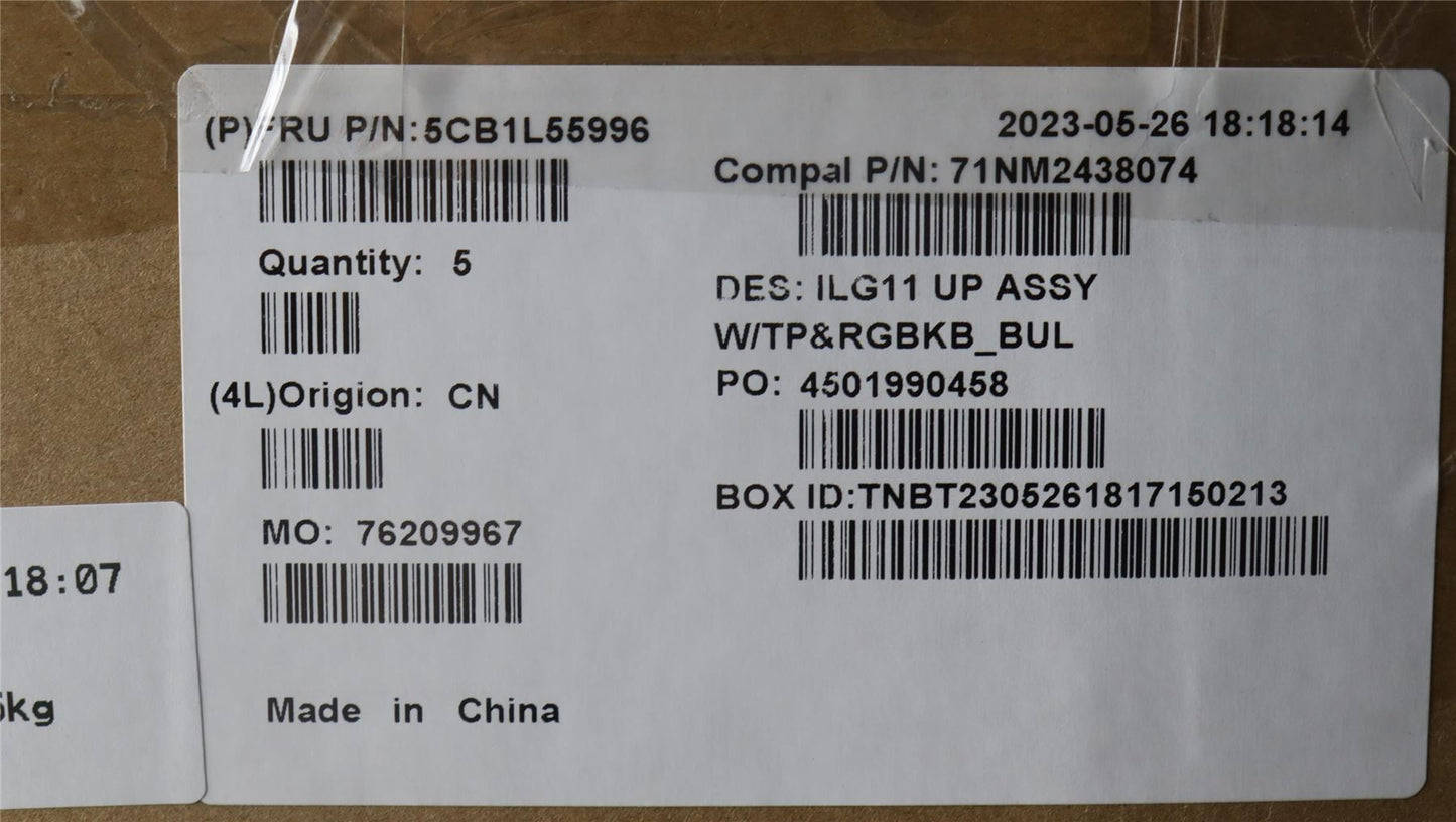 Lenovo LOQ 16IRH8 Palmrest Cover Touchpad Keyboard Bulgarian 5CB1L55996