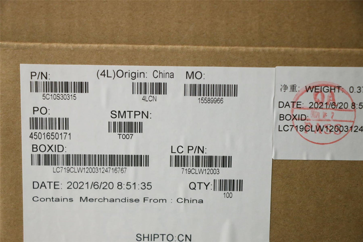 Lenovo IdeaPad 5 14ITL6 USB Board Cable 5C10S30315