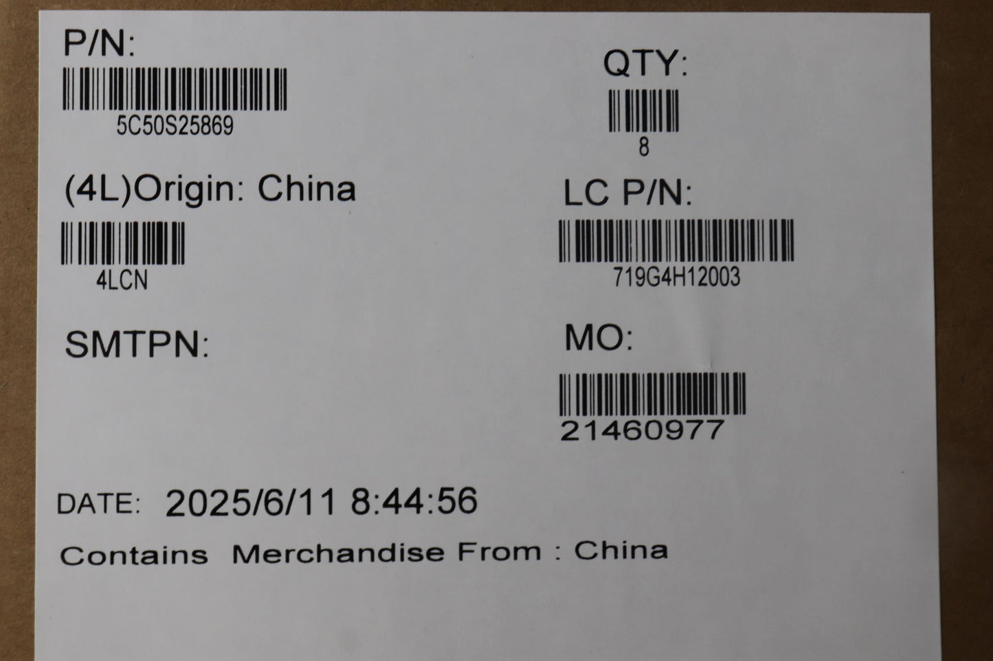 Lenovo CARDPOP L 83JM for IO DIS Board 5C50S25869