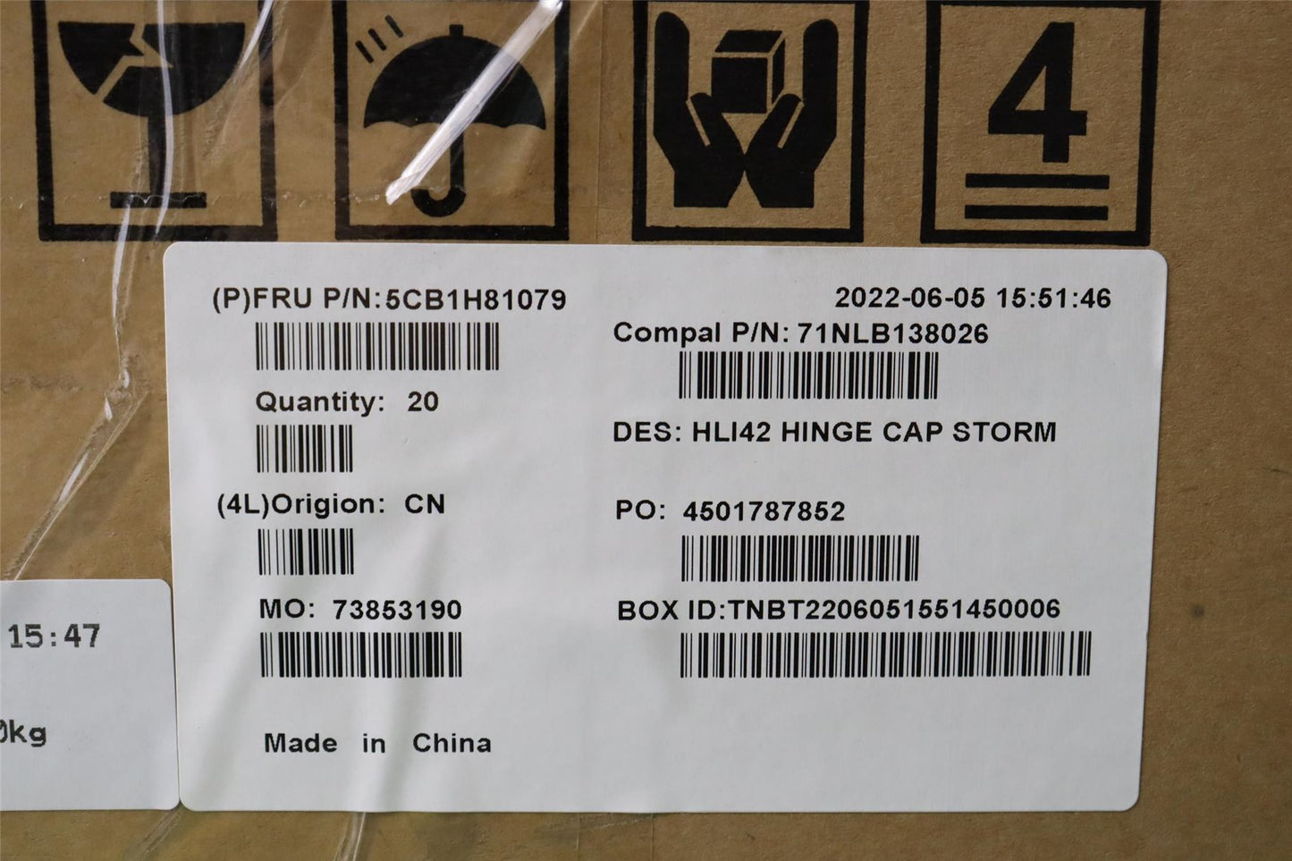Lenovo Hinge Cover C 82SH Storm 5CB1H81079