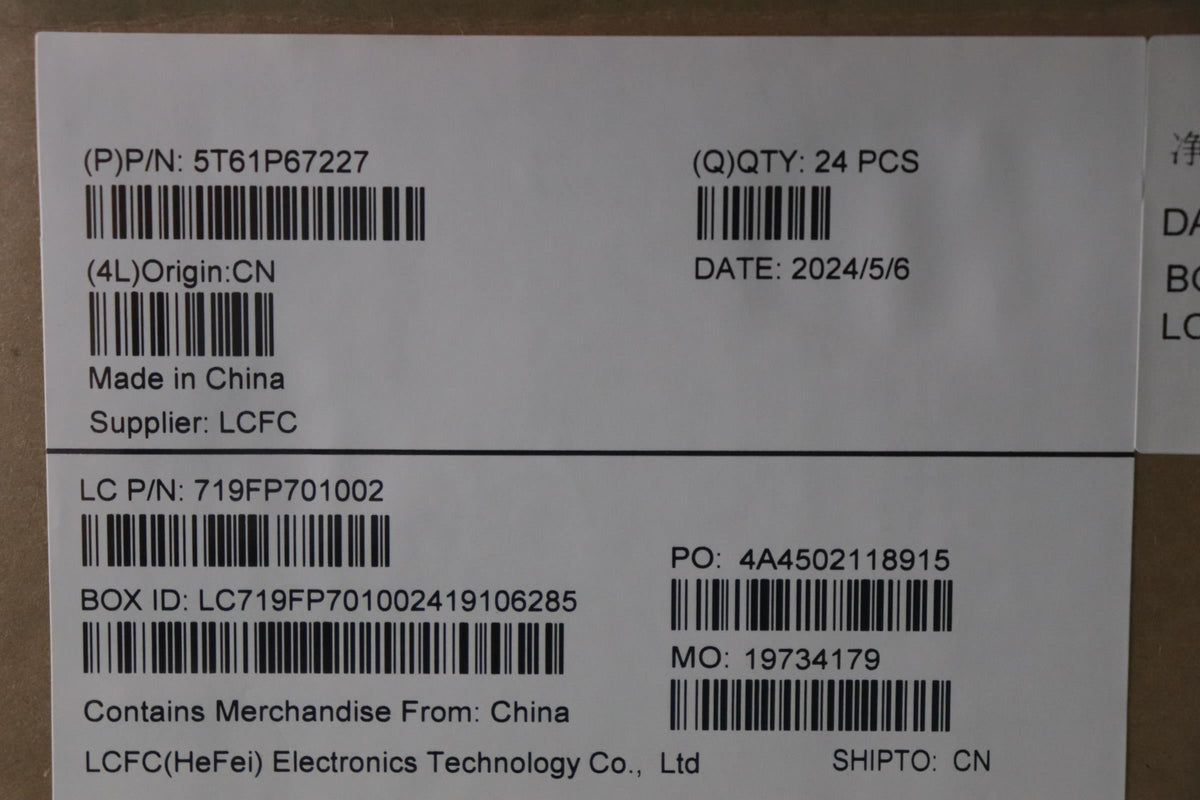 Lenovo CS21_3+2bCP, Glass like Mylar, PCB, Black, SOVP&MP, Sunrex NFC ELAN Board 5T61P67227