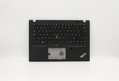 Lenovo ThinkPad T495s Keyboard Palmrest Top Cover Belgian Black 5M11A08472