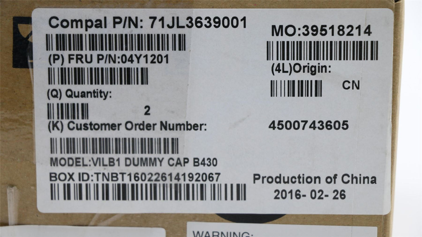Lenovo FRU B430 Dummy Cap 04Y1201