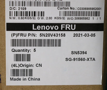 Lenovo ThinkPad L13 2 X13 Keyboard Hebrew Black 5N20V43158