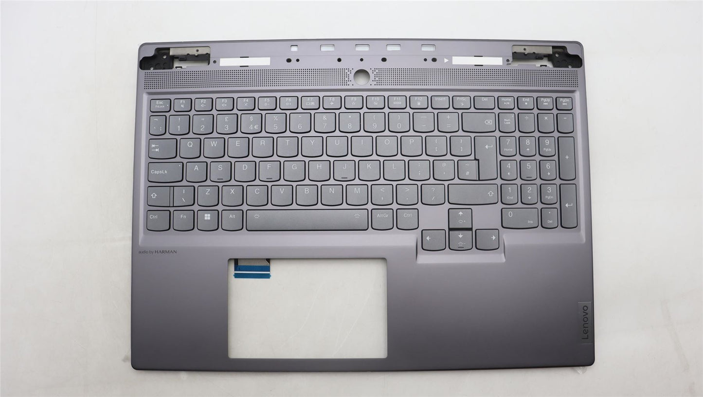 Lenovo Legion S7 16APH8 Keyboard Palmrest Top Cover UK Grey Backlit 5CB1L68905