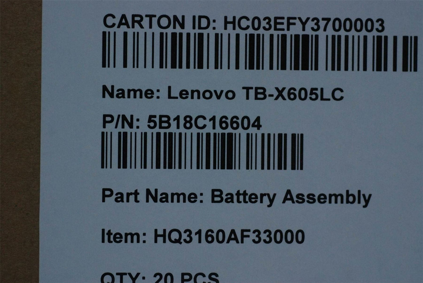 Lenovo Tab M10 FHD Rel Tab M10 Smart Tab M10 Tablet Battery 5B18C16604