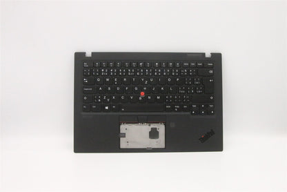 Lenovo Carbon X1 7th Keyboard Palmrest Top Cover Czech Black Backlit 5M10W85880