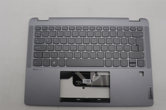 Lenovo IdeaPad 5 14IRU8 Keyboard Palmrest Top Cover Nordic Artic Grey 5CB1L30678