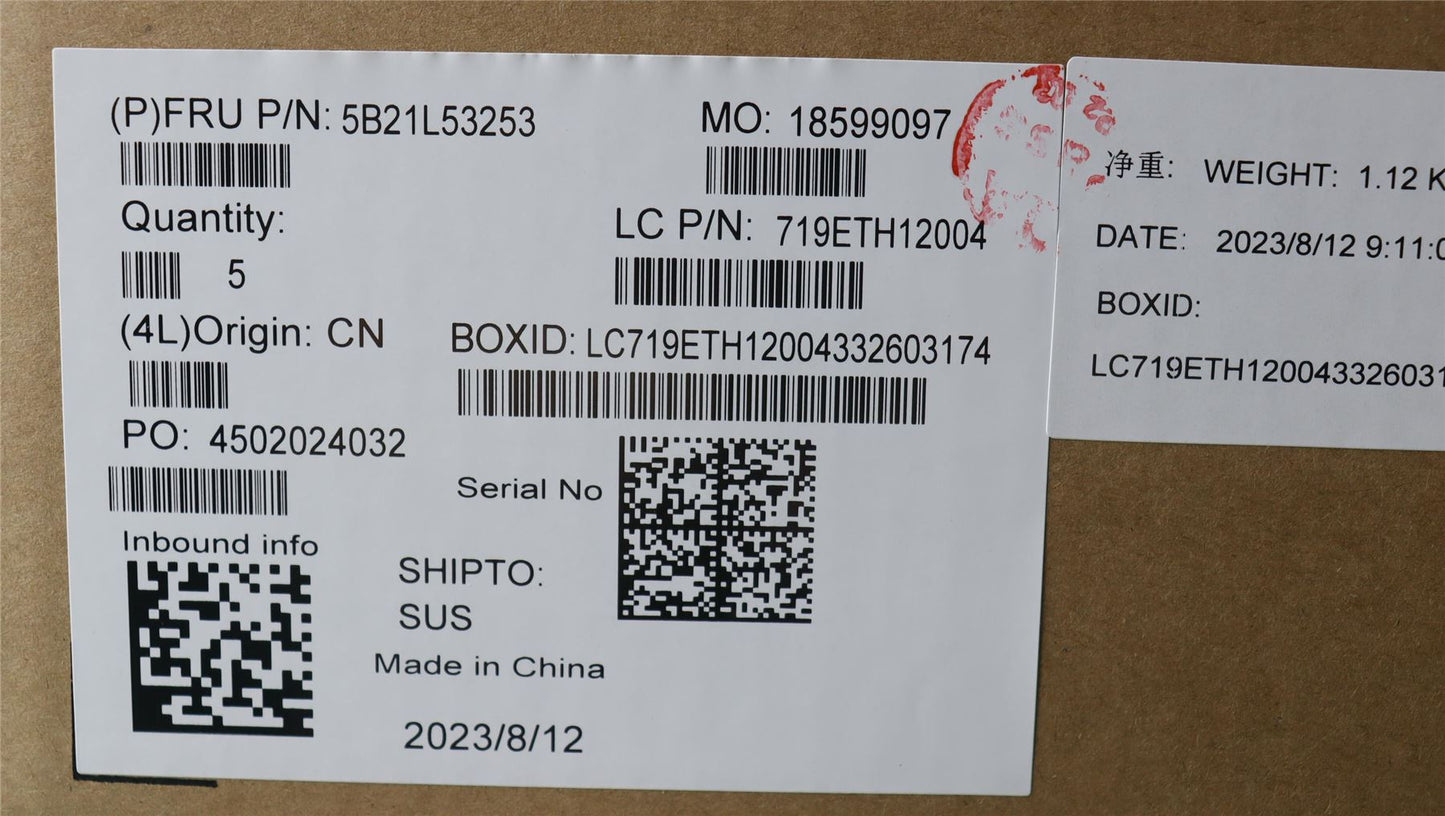 Lenovo IdeaPad 3 15IAH8 Motherboard Mainboard UMA INTELI512450H 16G 5B21L53253