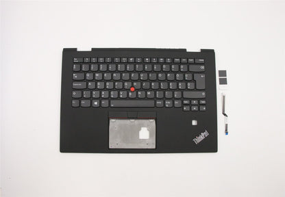 Lenovo Yoga X1 3rd Keyboard Palmrest Top Cover Hungarian Black Backlit 01LX796