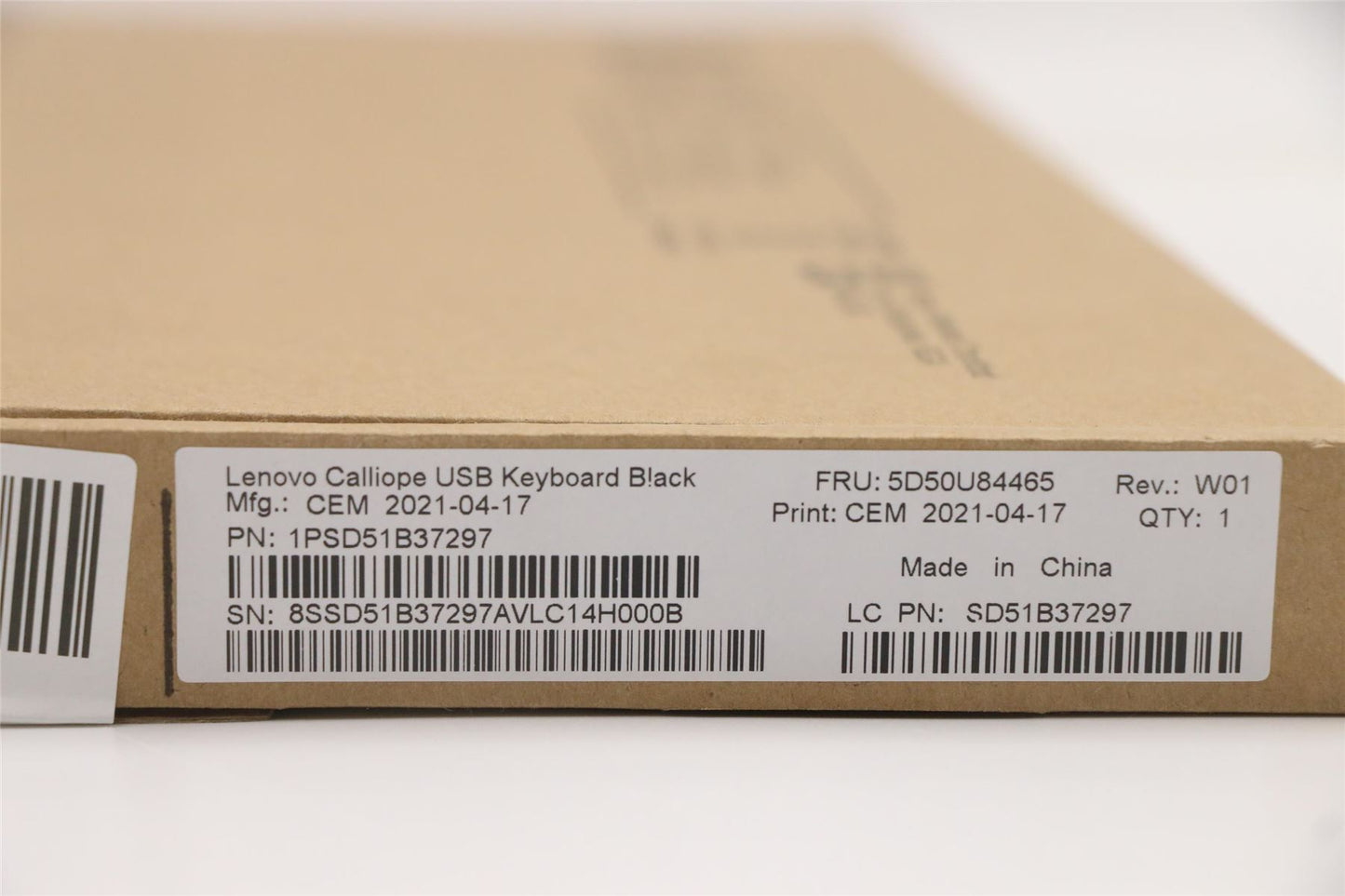 Lenovo USB Calliope KB BK SPA 5D50U84465