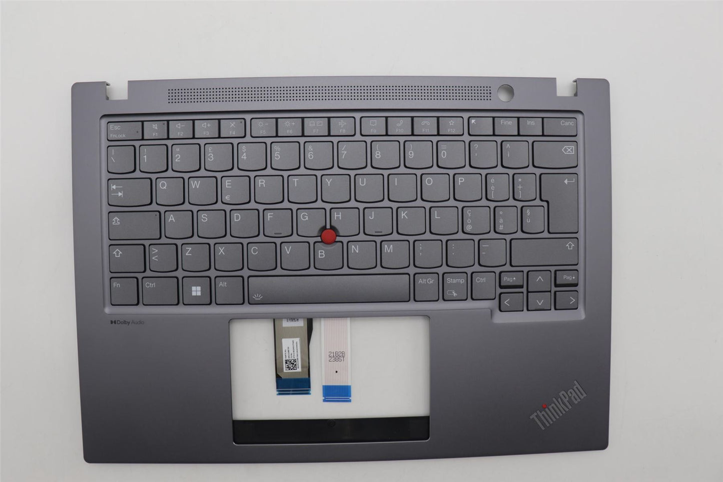 Lenovo ThinkPad T14s Gen 4 Keyboard Palmrest Top Cover Italian Grey 5M11L59616