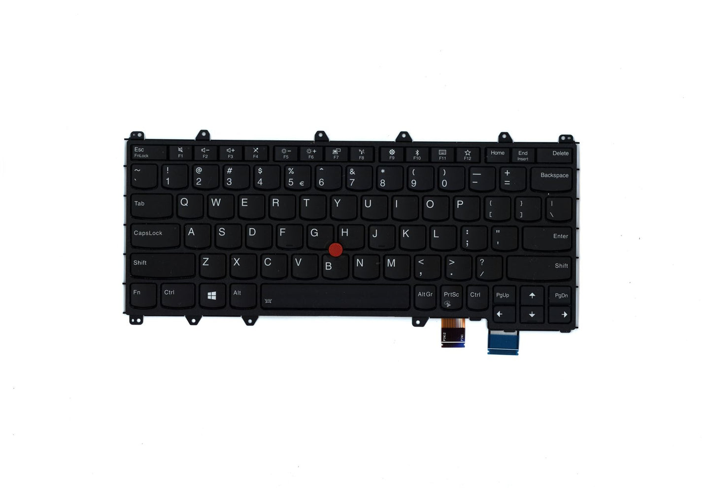 Lenovo Yoga X380 Keyboard US International Black Backlit 01HW644