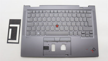 Lenovo ThinkPad X1 8th Gen Keyboard Palmrest Top Cover UK Grey 5M11H62353