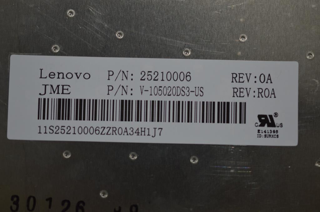 Lenovo JME A4W9 84KEY Blueblack KBD W8 US English Keyboard 25210006