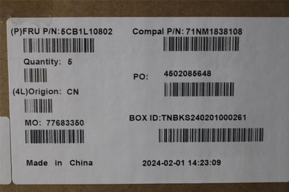 Lenovo IdeaPad 5 14IRL8 5 14ABR8 Palmrest Cover Touchpad Keyboard 5CB1L10802