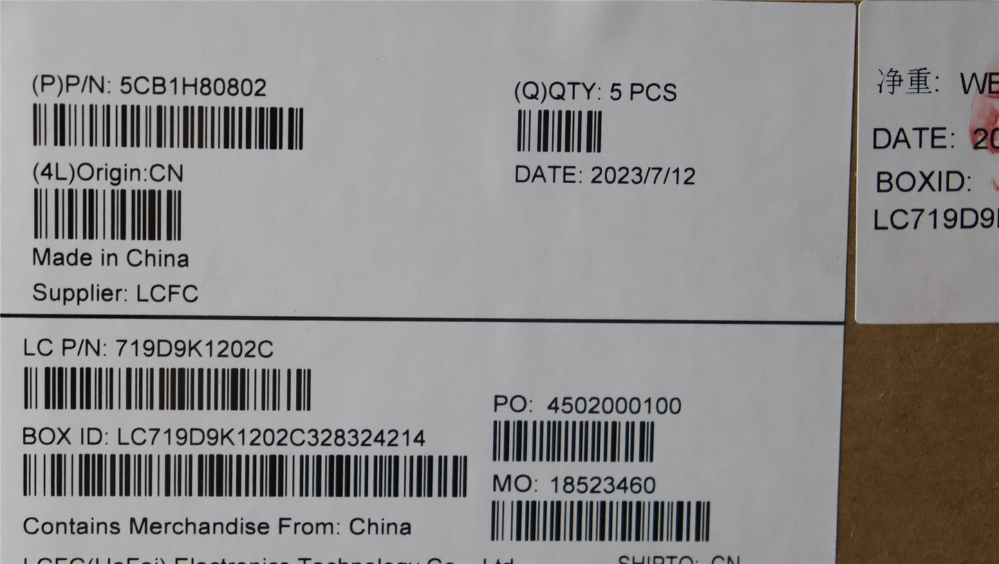 Lenovo IdeaPad 3 17IAU7 Palmrest Cover Touchpad Keyboard German 5CB1H80802