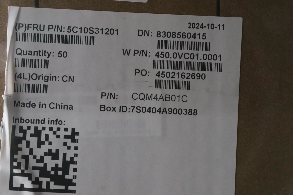 Lenovo W 83J2 Sensor-Camera Camera Sensor Cable 5C10S31201