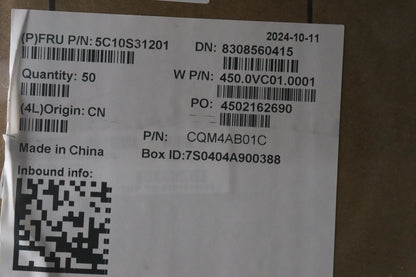 Lenovo W 83J2 Sensor-Camera Camera Sensor Cable 5C10S31201