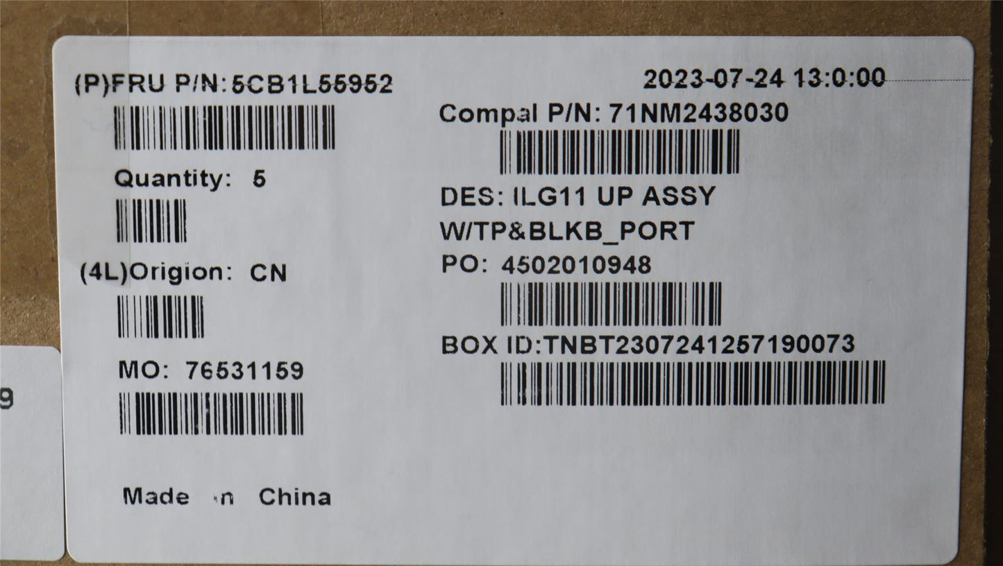 Lenovo LOQ 16IRH8 Palmrest Cover Touchpad Keyboard Portuguese 5CB1L55952