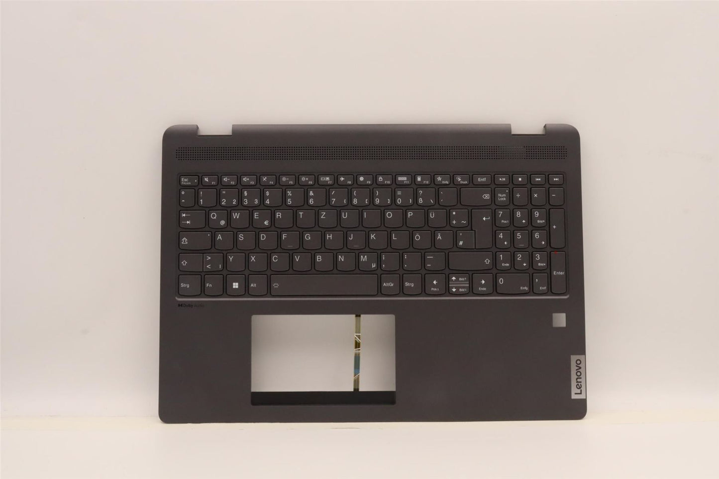 Lenovo Flex 5 16IAU7 Palmrest Cover Keyboard German Grey 5CB1H80896