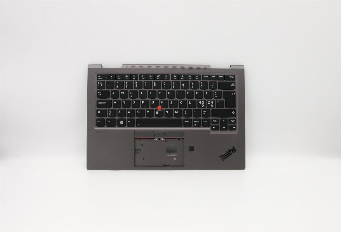 Lenovo Yoga X1 4th Gen Keyboard Palmrest Top Cover Nordic Grey 5M10V24861