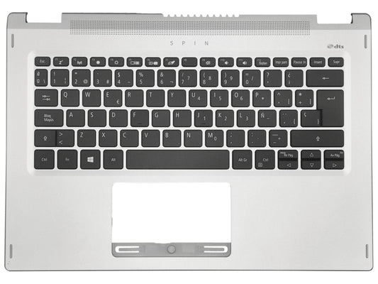 Acer Spin SP314-54N Palmrest Cover Keyboard Spanish Silver 6B.HQCN1.027