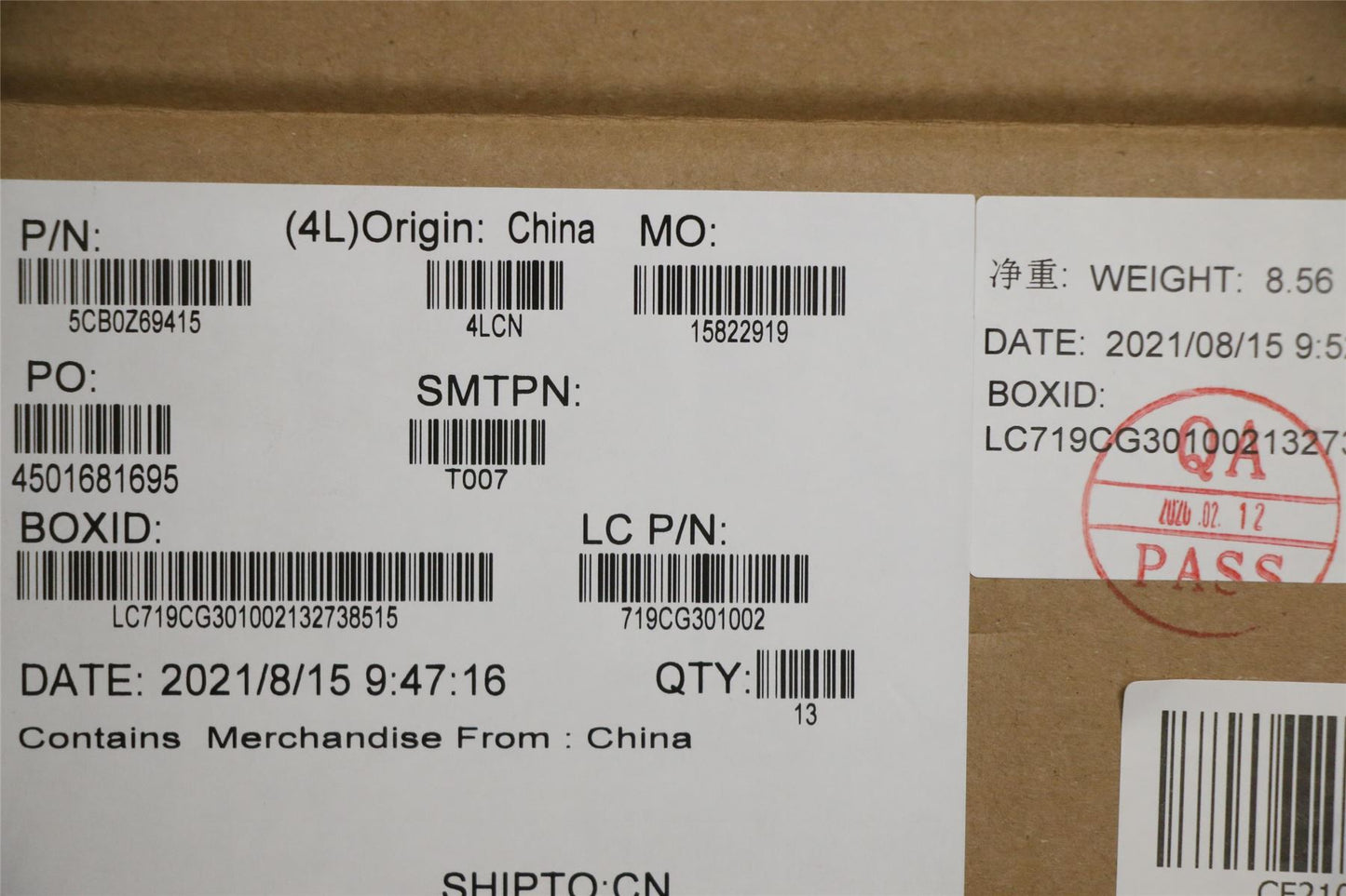 Lenovo COVER C_FRAME_SUB_ASSY 5CB0Z69415