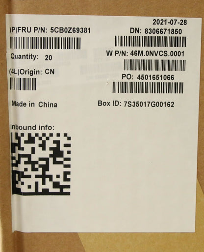 Lenovo FRU A cover (W/WLAN ANTENNA) 5CB0Z69381