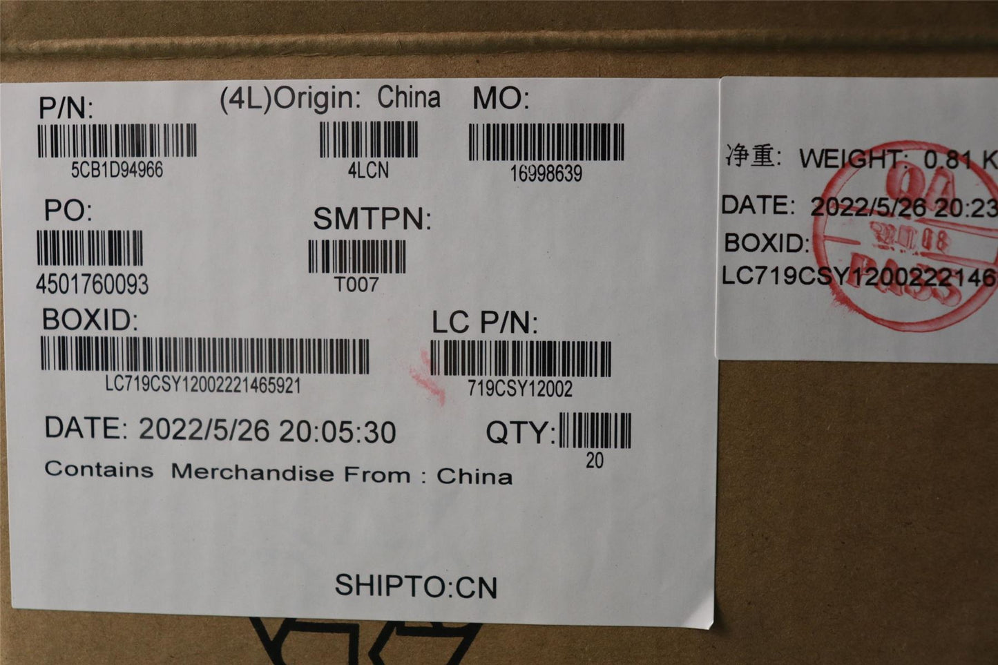 Lenovo Hinge Cover L 82LV AB 5CB1D94966